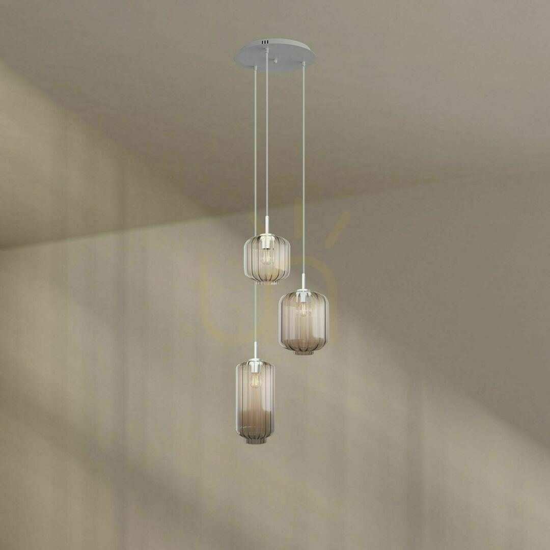 Zobrazit Lustr s.luce Velo 3x E27 sklo transparentní Ø 18/20/25 cm Lustr s.luce Velo 3x E27 sklo transparentní Ø 18/20/25 cm