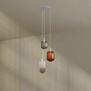Lustr s.luce Velo 3x E27 sklo transparentní Ø 18/20/25 cm 9 Lustr s.luce Velo 3x E27 sklo transparentní Ø 18/20/25 cm small 9