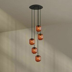 Lustr s.luce Velo 5bodový skleněný průhledný, Ø 60 cm, E27 1 Lustr s.luce Velo 5bodový skleněný průhledný, Ø 60 cm, E27 small 1