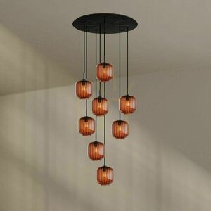 Lustr s.luce Velo 8ramenný bílý skleněný moderní Ø 80 cm 1 Lustr s.luce Velo 8ramenný bílý skleněný moderní Ø 80 cm small 1