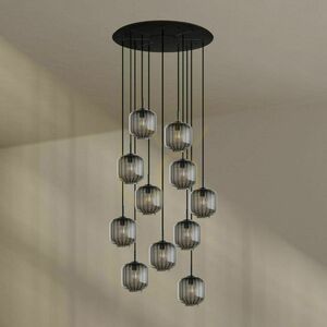 Lustr s.luce Velo 12ramenný skleněný průhledný Ø 80 cm E27 stmívatelný 2 Lustr s.luce Velo 12ramenný skleněný průhledný Ø 80 cm E27 stmívatelný small 2
