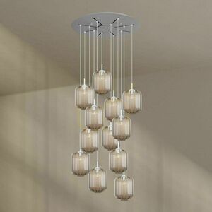 Lustr s.luce Velo Galeria černý skleněný 12ramenný Ø 80 cm 11 Lustr s.luce Velo Galeria černý skleněný 12ramenný Ø 80 cm small 11