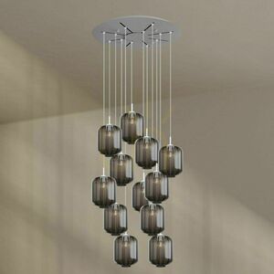 Lustr s.luce Velo Galeria 12ramenný transparentní sklo Ø 80 cm E27 9 Lustr s.luce Velo Galeria 12ramenný transparentní sklo Ø 80 cm E27 small 9