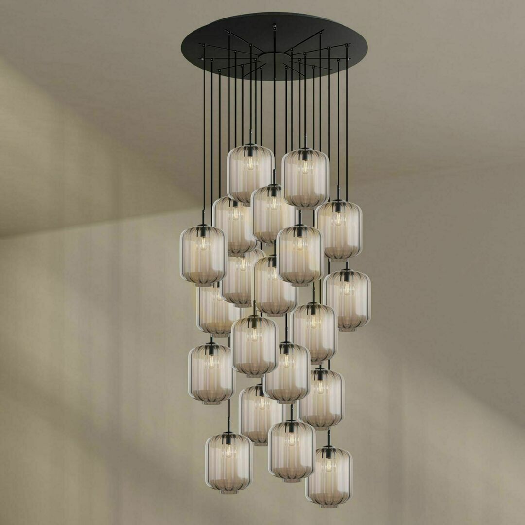 Kontrola Lustr s.luce Velo 20 ramen bílý sklo kov Ø 120 cm, Ø 25 cm Lustr s.luce Velo 20 ramen bílý sklo kov Ø 120 cm, Ø 25 cm