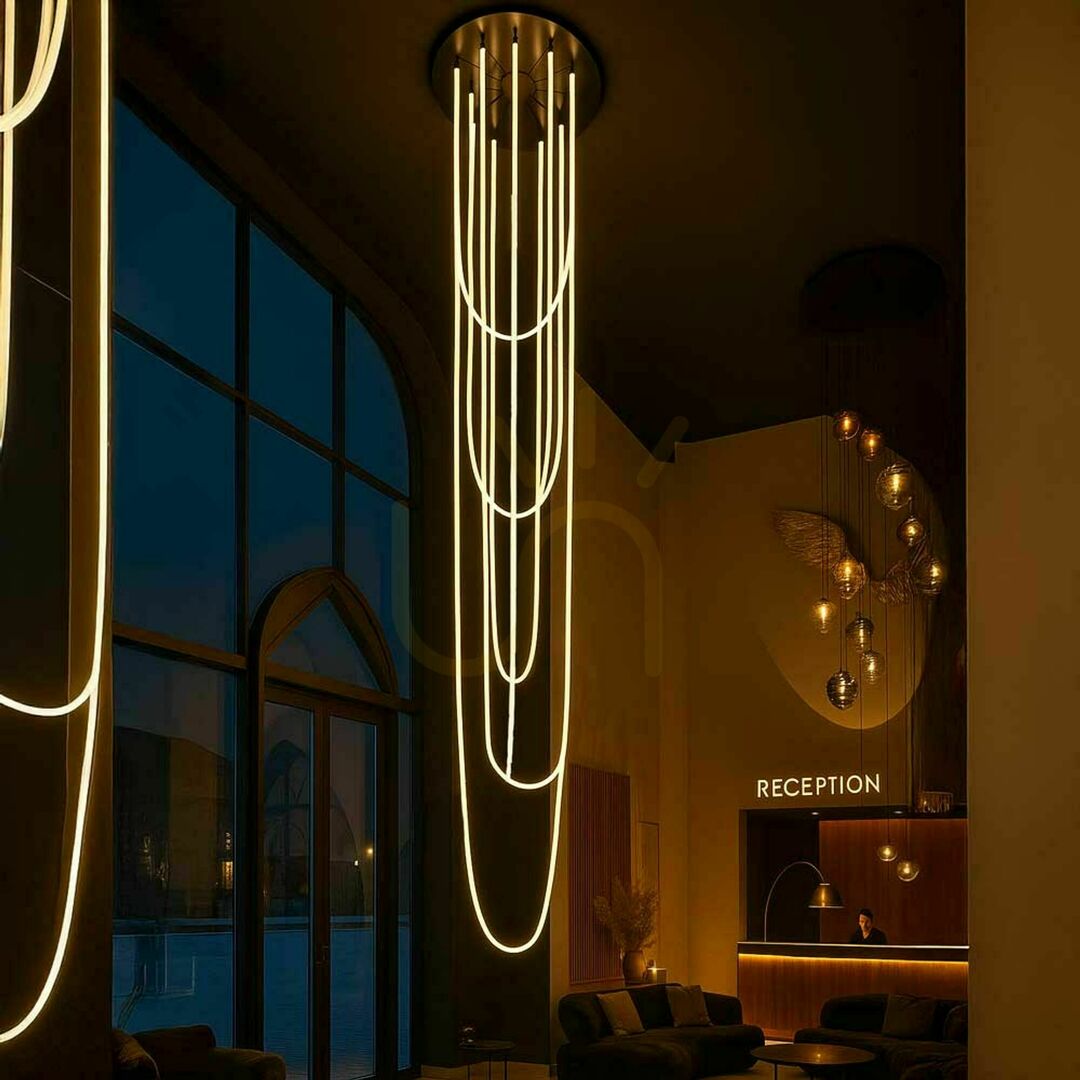 Kontrola Lustr s.luce Arion Organic XXL LED bílý 3000 K 6 světel, stmívatelný Lustr s.luce Arion Organic XXL LED bílý 3000 K 6 světel, stmívatelný