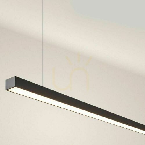 Kontrola LED závěsné svítidlo s.luce Oris XL černé 4000 K```