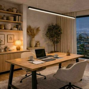 Závěsné LED svítidlo s.luce Oris Linear stříbrné 2700 K 48 W 120 cm small 10