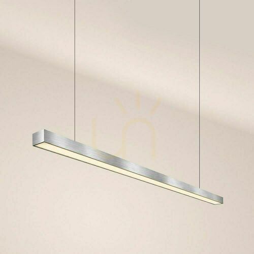 Kontrola Závěsné LED svítidlo s.luce Oris Linear, stříbrné, 2700 K