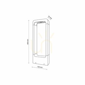 Zahradní lampa Arius M Black, IP54 small 12