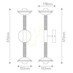Nástěnné svítidlo Arden LED – 2 světelné zdroje – matné zlato od Elstead 5 Nástěnné svítidlo Arden LED – 2 světelné zdroje – matné zlato od Elstead small 5