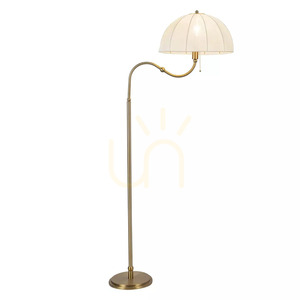 Stojací lampa Crosby – 1 světelný zdroj – kartáčované zlato, značka Elstead small 1