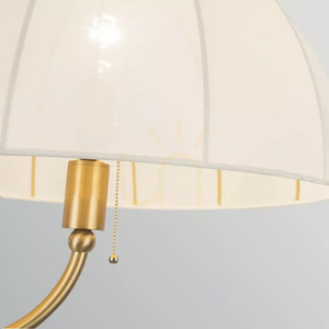 Stojací lampa Crosby – 1 světelný zdroj – kartáčované zlato, značka Elstead small 2
