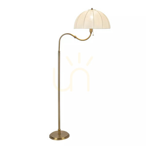 Stojací lampa Crosby – 1 světelný zdroj – kartáčované zlato, značka Elstead small 0
