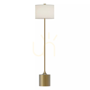 Stojací lampa Issa – 1 světelný zdroj – kartáčované zlato Elstead small 0