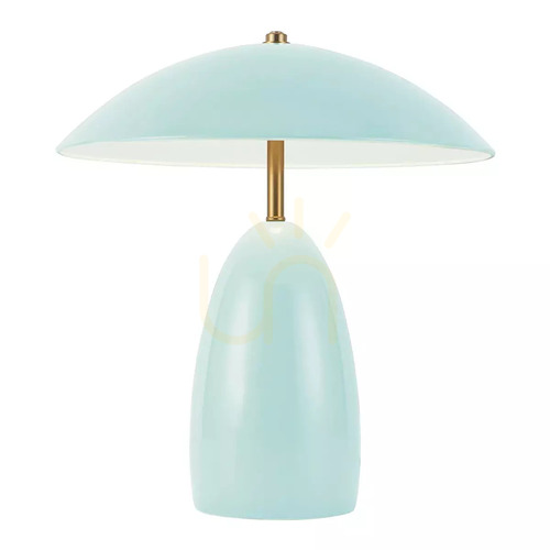 Kontrola Stolní lampa LED Poppy Medium - Světle modrá Elstead