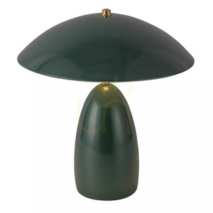 Stolní lampa Poppy Medium LED – tmavě zelená, Elstead 1 Stolní lampa Poppy Medium LED – tmavě zelená, Elstead small 1