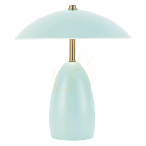 Malá bezdrátová stolní LED lampa Poppy - Světle modrá Elstead small 1