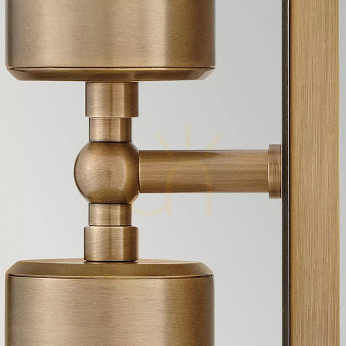 Kontrola Nástěnný reflektor Pratt nahoru/dolů – 2 světelné zdroje – Heritage Brass, Elstead