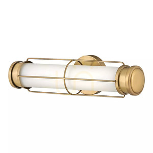 Malé nástěnné LED svítidlo Saylor - mosaz Heritage Brass Elstead small 1