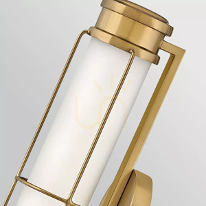 Malé nástěnné LED svítidlo Saylor - mosaz Heritage Brass Elstead small 3