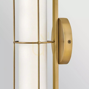 Malé nástěnné LED svítidlo Saylor - mosaz Heritage Brass Elstead small 4