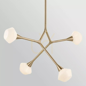 Závěsné svítidlo nad ostrůvek Cassius – 4 světelné zdroje – Champagne Bronze, Elstead small 4