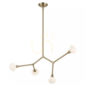 Závěsné svítidlo nad ostrůvek Cassius – 4 světelné zdroje – Champagne Bronze, Elstead small 0