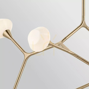 Závěsné svítidlo nad ostrůvek Cassius – 8 světelných zdrojů – Champagne Bronze, Elstead small 3
