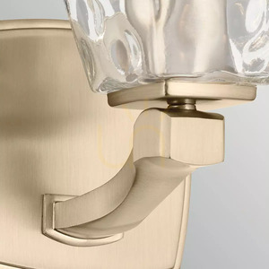 Nástěnné svítidlo Marant – 1 světelný zdroj – barva Champagne Bronze – čirý stínidlo Elstead small 1