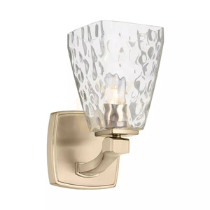 Nástěnné svítidlo Marant – 1 světelný zdroj – barva Champagne Bronze – čirý stínidlo Elstead small 0