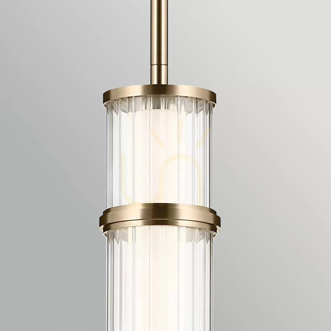 Zobrazit Závěsné LED svítidlo Riven – barva Champagne Bronze od Elstead Závěsné LED svítidlo Riven – barva Champagne Bronze od Elstead