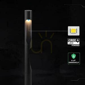 Zahradní sloupkové svítidlo V-TAC VT-120008, černé, 80 cm, LED CREE 11 W, 3000 K, 1220 lm, IP65, 6letá záruka small 2