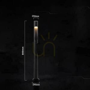 Zahradní sloupkové svítidlo V-TAC VT-120008, černé, 80 cm, LED CREE 11 W, 3000 K, 1220 lm, IP65, 6letá záruka small 3