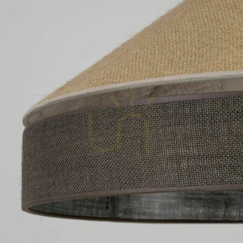 Kontrola Závěsné svítidlo TK-Lighting ELISS JUTA BROWN 10895, hnědá juta, 50 cm, 1×E27