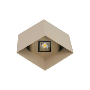 Nástěnné svítidlo Cube Beige s LED diodami, krytí IP54 small 4