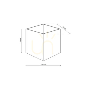 Nástěnné svítidlo Cube Beige s LED diodami, krytí IP54 small 6