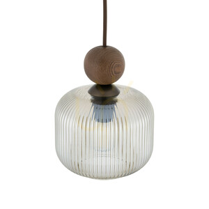 Závěsné svítidlo TK-Lighting BALLO ORZECH 11837, koňakové sklo, 1×E14 small 4