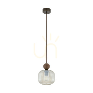Závěsné svítidlo TK-Lighting BALLO ORZECH 11837, koňakové sklo, 1×E14 small 0