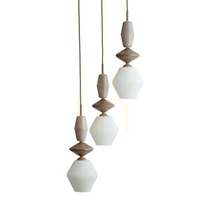 Závěsné svítidlo TK-Lighting ZEN Sabia Fuso White 11862, 3×E14, béžové a bílé small 5