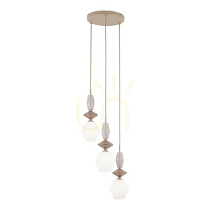 Závěsné svítidlo TK-Lighting ZEN Sabia Fuso White 11862, 3×E14, béžové a bílé small 7