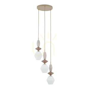 Závěsné svítidlo TK-Lighting ZEN Sabia Fuso White 11862, 3×E14, béžové a bílé small 0