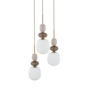 Závěsné svítidlo Zen Sabia Botti White, 3 žárovky Xe14, kruhové small 3