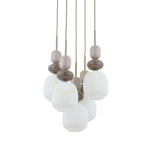 Závěsné svítidlo Zen Sabia Botti White, 5 žárovek Xe14, kruhové small 5