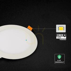 Vestavný LED panel V-TAC PRO VT-1207CCT kulatý 170 mm 12 W 1150 lm 3000K/4000K/6500K bílý small 1