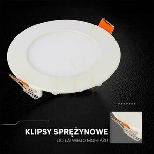 Vestavný LED panel V-TAC PRO VT-1207CCT kulatý 170 mm 12 W 1150 lm 3000K/4000K/6500K bílý small 8