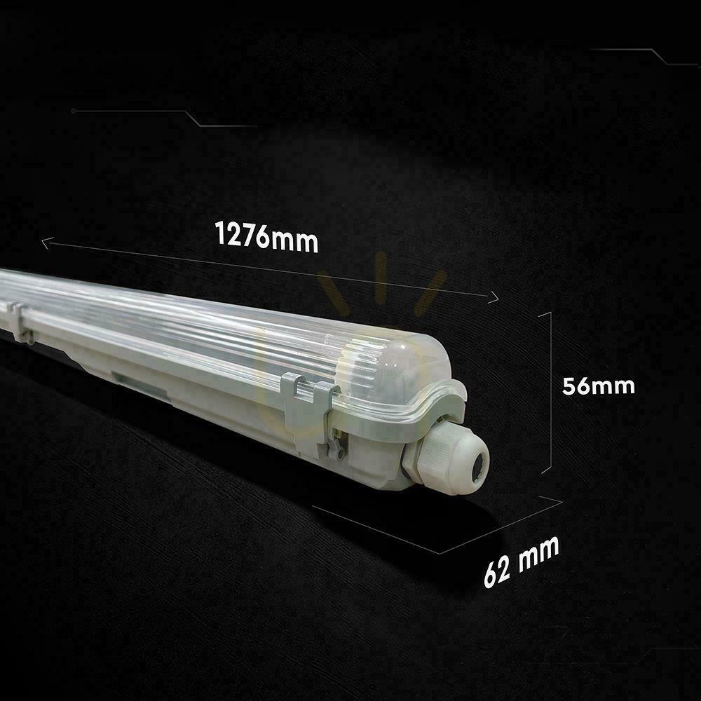 Pohled Hermetické LED svítidlo V-TAC pro 1 zářivku o délce 150 cm, IP65, PC+ABS, VT-121001 Hermetické LED svítidlo V-TAC pro 1 zářivku o délce 150 cm, IP65, PC+ABS, VT-121001