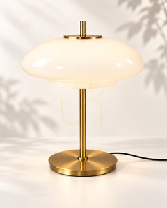 Stolní lampa BAZAR BIZAR Alba M, sklo a kov, bílé zlato 2 Stolní lampa BAZAR BIZAR Alba M, sklo a kov, bílé zlato small 2