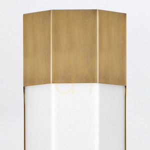 Velké nástěnné svítidlo LED Facet 61 cm - Klasická mosaz Quintiesse small 3