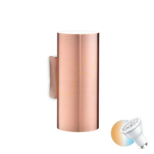 Kontrola Nástěnné svítidlo Ideal Lux Look AP2 Rame měděné 164847
