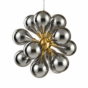 Závěsné svítidlo BAZAR BIZAR Dahlia kouřově hnědé sklo 55 cm small 1